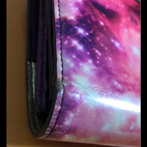 Vivienne Westwood galaxy stars long wallet universe pink and navy - Picture 6 of 7